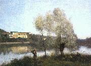 Jean Baptiste Camille  Corot Ville d Avray Spain oil painting artist
